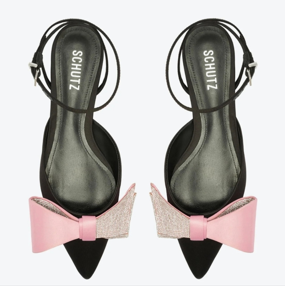 Schutz Black and Pink Women's Shoes